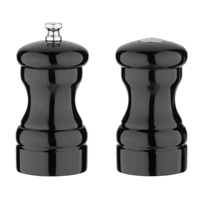 Olympia Salt And Pepper Set Black Tableware Dining Kitchen Accessory