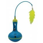 SCREAM VASE TUMBLER TREAT TOY DISPENSER-Green and Blue