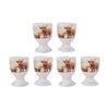 3pk 2pc Macneil Ceramic Highland Cow Soft Boiled Egg Cup Holder Set