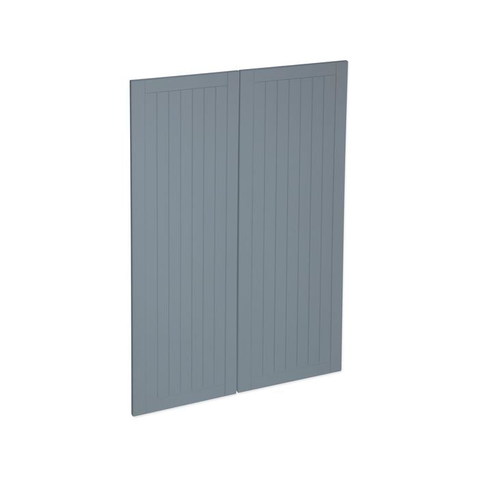 Kaboodle 900mm Country Danish Blue Medium Pantry Doors - 2 Pack