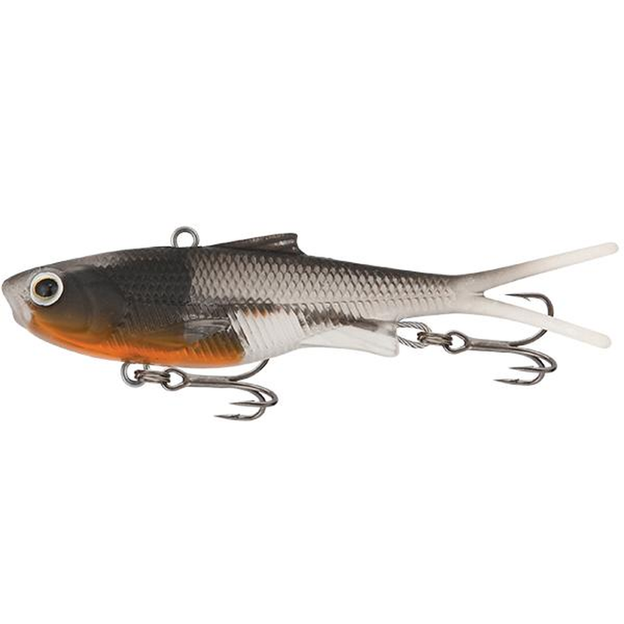 Samaki Vibelicious Fork Tail Vibe 150mm Soft Plastic Fishing Lure Smoking Orange