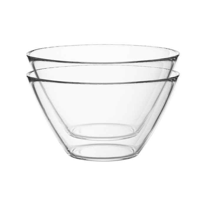 Bormioli Rocco 6pc Basic Glass Kitchen Mixing Bowl Set - 435ml