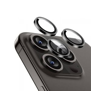 Camera Lens Screen Protector Nuglas Tempered Glass For Iphone 16/16 Plus Black