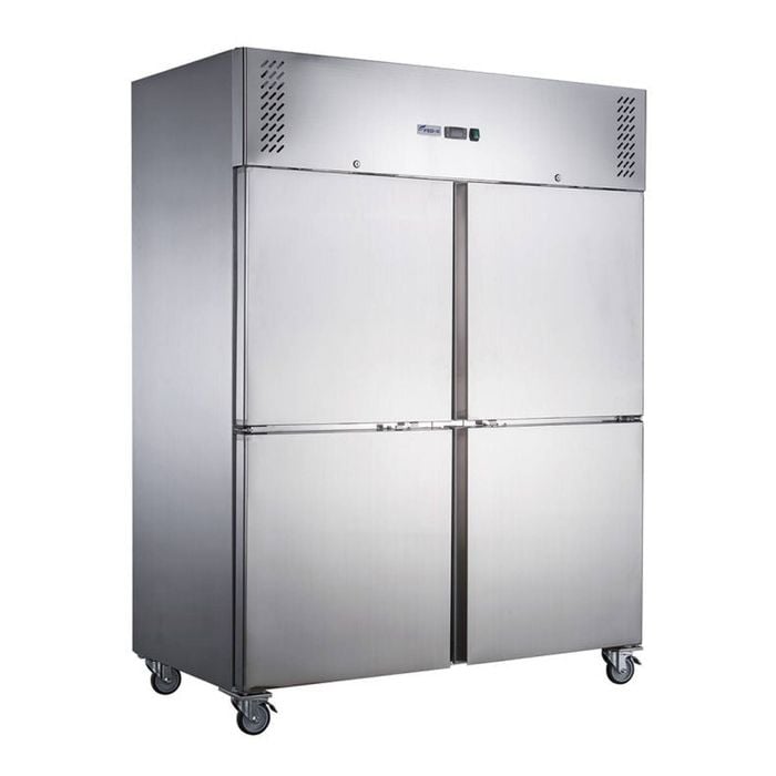 FED-X Stainless Steel Four Door Upright Fridge 960L XURC1410S2V