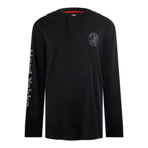 Hard Yakka Black Lightweight Icon Hooded Tee – Size S