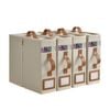 Takara Faux Linen Bed Linen Storage Organiser 4 Pack Beige Large