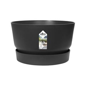 Elho 33cm Black Greenville Self Watering Plant Pot