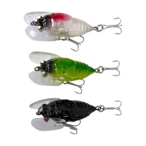 Forceten Outback Cicada Fishing Lure – 3 Pack Assorted Colours