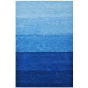 Handmade Gabbeh Wool Rug-128-Indigo Blue-190x280cm