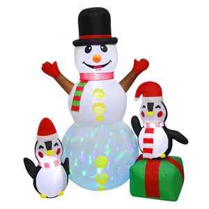 Santaco 1.8m Christmas Snow Man Penguin Inflatable Decor