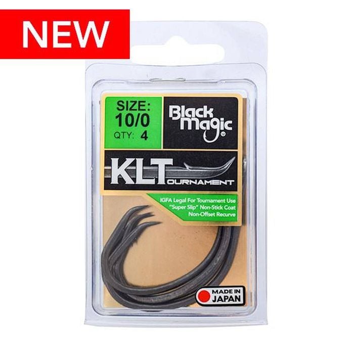 Black Magic KLT Teflon Coated Fishing Hook Economy Pack 10/0