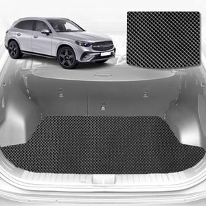 6D Diamond Car Boot Mat for All-new Mercedes-Benz GLC (X254)2023-Current-Cargo Mat-Black-Outback GT