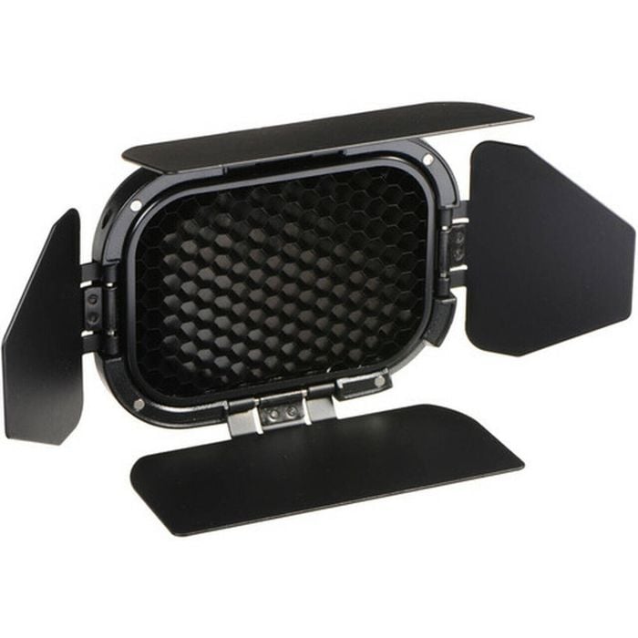 Godox BD-07 Barn Door with Honeycomb Grid and Colour Filter Set for AD200
