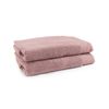 2pc Onkaparinga 90x167cm Cotton Avalon Premium Bath Sheets 550GSM Dusty Primrose