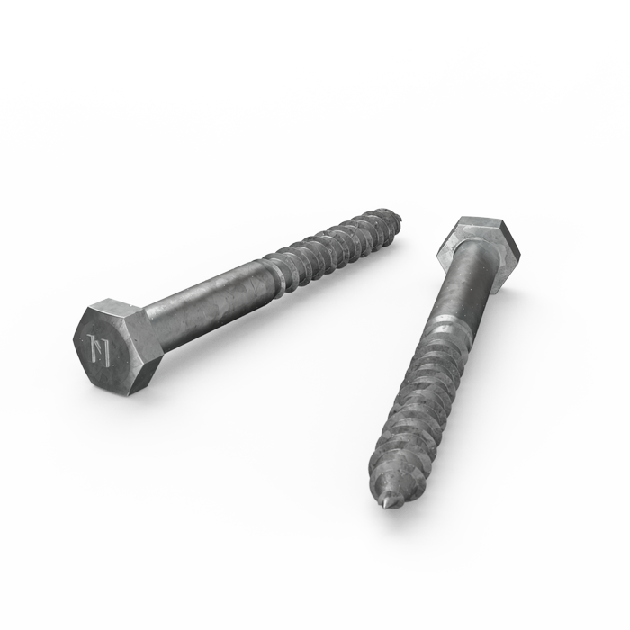 ZENITH M10 x 100mm Hot Dip Galvanised Hex Head Coach Screws