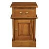 Centrum Furniture Tasmania 1 Door 1 Drawer Bedside Table - Right - Light Pecan