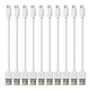 iWill 10 Pack 20cm Short Data Transfer Charger Charging USB Type C Phone Tablet Cable Cord Bulk White