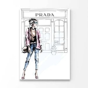 Fancy Girl Art  Print 100% Australian Made 90 x 120cm  (Acrylic)