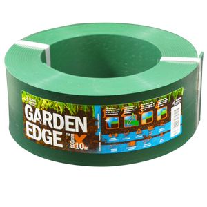 Icon Plastics 100mm x 10m Green Garden Edge - Green