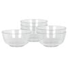 Argon Tableware Glass Snack Bowls - Set Of 6 Serving Bowls For Snacks Desserts Dips & Sides Durable Soda Lime Glass Small Bowls