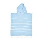 Baby Blue Kids Hooded Beach Towel - 3-5 years old