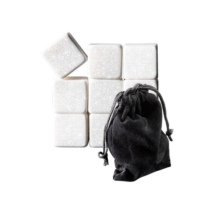 Cellar Premium Premium Marble Gin Rocks Set Of 9 White Cellar