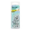 Zenith 3/16" x 18mm Zinc Plated Countersunk Head Bolt And Nut - 20 Pack