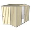 Build-a-Shed 2.3 x 2.3 x 2.3m Front Gable Dual Door Shed - Cream
