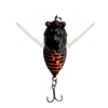 Profishent 40mm Humbug Cicada Fishing Lure Orange Fuzz