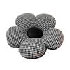 Soga Black Flower Floor Cushion Throw Pillow Home Decor