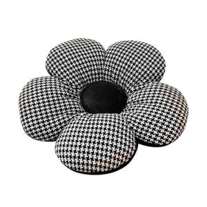 Soga Black Flower Floor Cushion Throw Pillow Home Decor