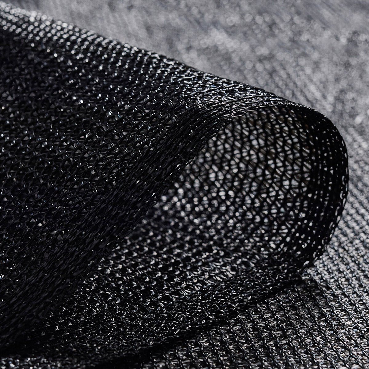Coolaroo 1.83m Wide Black Light-Duty Screening Shade Cloth 70% UV Block ...