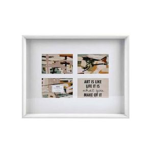 Unigift Soho Collage 4-Slot Photo Frame Portait Landscape 10x15cm - White