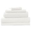 5pc Renee Taylor Towel Set Cobblestone 650 Gsm Cotton Ribbed White