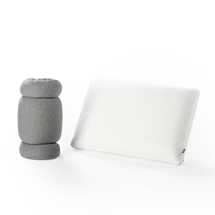 Zinus Pillow With Green Tea Memory Foam Infused & Travel Pouch