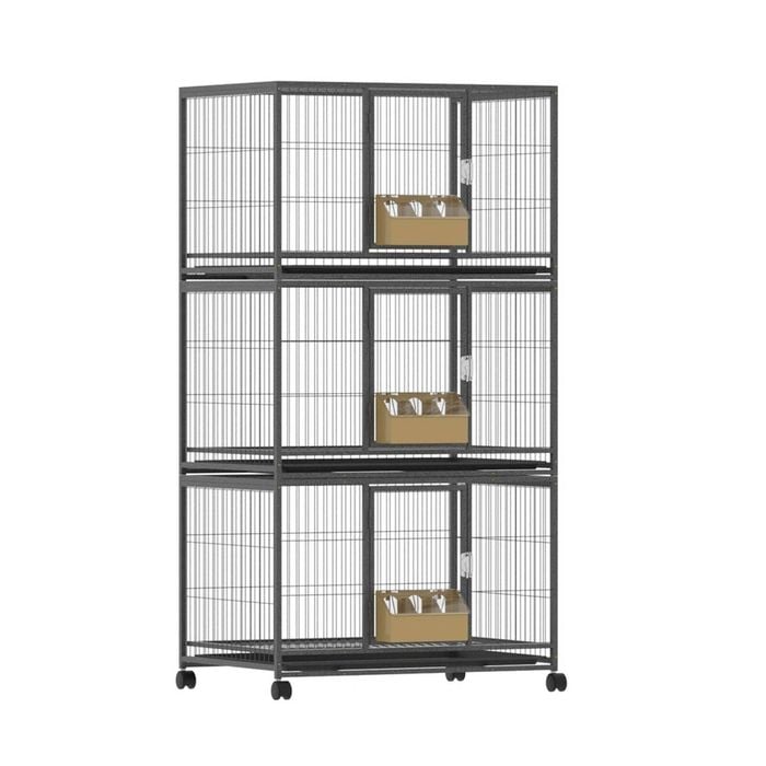 I.pet Bird Cage Large Bird Cages Aviary Budgie Perch Cage Parrot Pet Stand Wheels