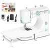 Advwin Sewing Machine with 54 Accessories & Table, 12 Stitch Patterns for Home Travel DIY Beginners | Built-in light