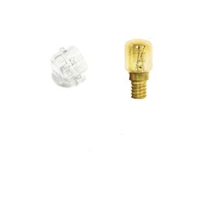 Oven Light Globe Complete Lamp Assembly - Globe + Cover 02825990kit. Suits Miele