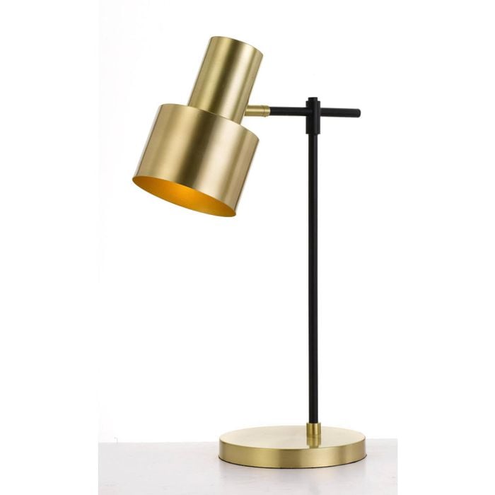 Telbix Croset Industrial Table Desk Lamp Light Metal Black Gold Gloss Matte