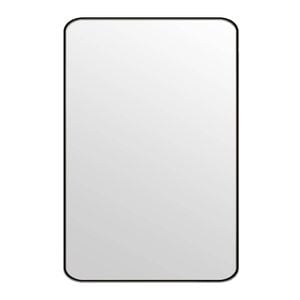 Elegant Collections Medium Black Metal Rectangle Mirror
