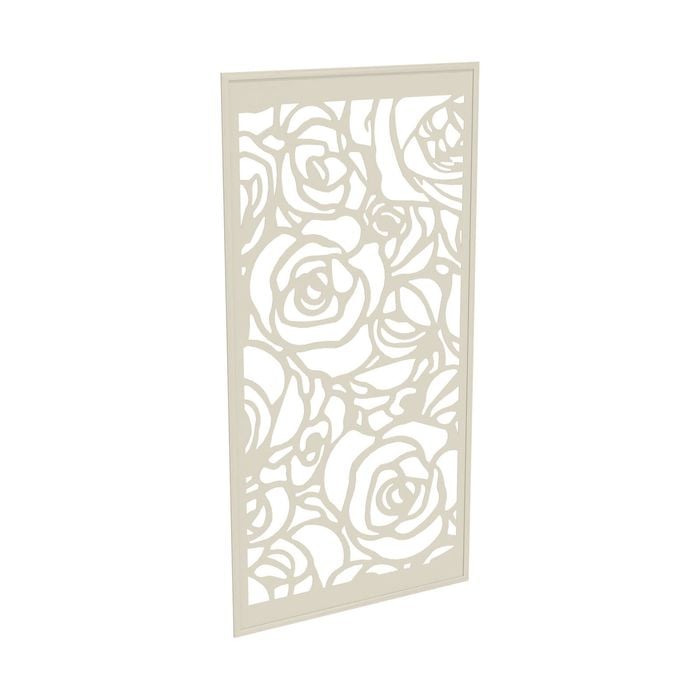 ProtectorAl 300-940 x 941-1840mm Surfmist Roses Framed Composite Decorative Panel