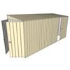 Build-a-Shed 1.5 x 4.5 x 2m Single Sliding Side Door Skillion Shed - Cream