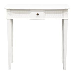 Centrum Furniture Nueva 1 Drawer Carved Sofa Table - White