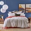 MyHouse Jude Quilt Cover Set 210X210cm  - White - Queen