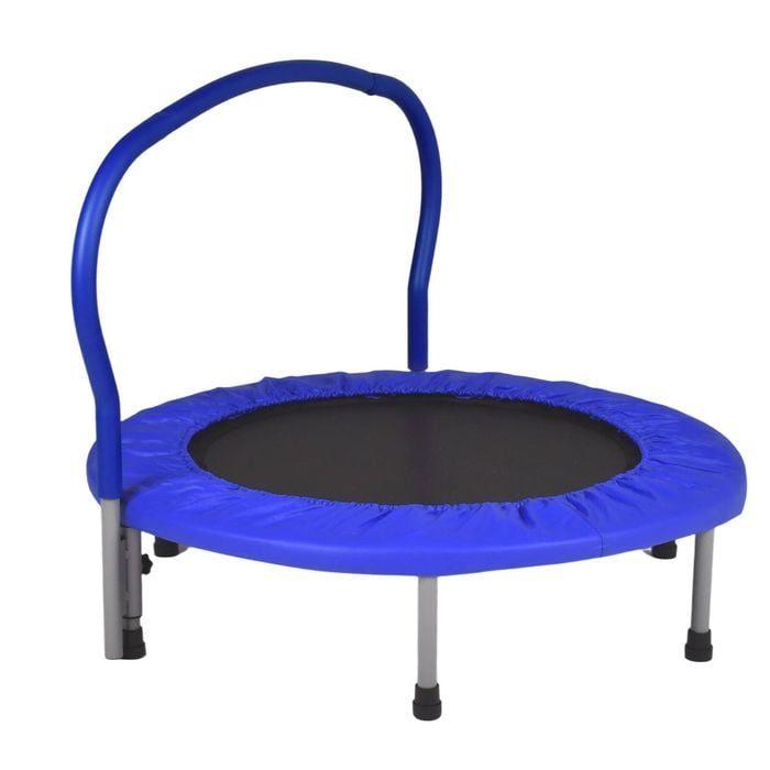 Advwin Trampoline for Kids 36 Inch, Foldable Fitness Rebounder Mini Trampoline, Max Limit 150KG, Blue