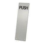 Sylvan 300 x 100 x 1.8mm Stainless Steel Push Plate