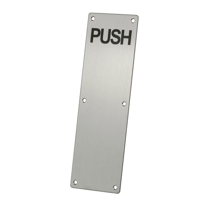 Sylvan 300 x 100 x 1.8mm Stainless Steel Push Plate