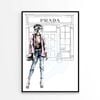 Fancy Girl with Fashion Store   Print 100% Australian Made 90 x 120cm   (Poster)
