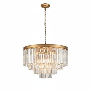 Element Lighting MARF 4-tier Crystal Chandelier 11 Light 600mm (Brass)