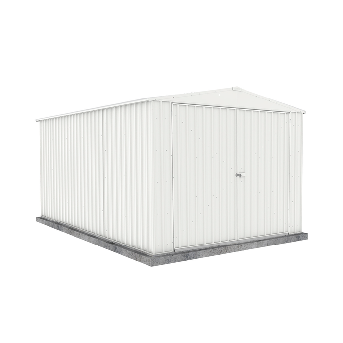 Absco Sheds 3.00 x 4.48 x 2.30m Surfmist Double Door Highlander Garden Shed 